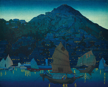 エリザベス・キース《香港の港》大正13(1924)年